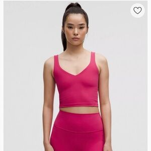 Bright pink Lululemon align top
